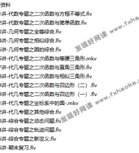 朱韬初三数学上册目标班讲课视频全集-文件截图(3)